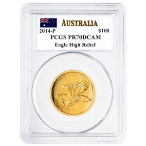 2014 p pe gold wedge tailed eagle pcgs pr 70 high relief 1 oz proof john mercanti label obv.jpg