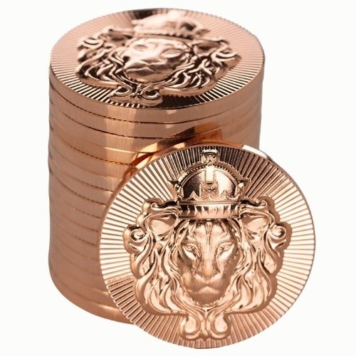 cscstackerround 1 sc copper lion stacker 1 oz round stack.jpg cscstackerround 1 sc copper lion stacker 1 oz round stack.jpg