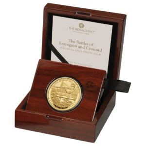 gbr25lexington 1p 2025 br gold the battles of lexington and concord 1 oz proof w box and coa box.jpg