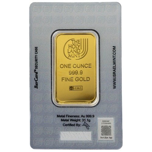 ghllionjudahbar 1 holy land mint gold lion of judah 1 oz bar in assay cardback.jpg ghllionjudahbar 1 holy land mint gold lion of judah 1 oz bar in assay cardback.jpg