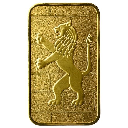 ghllionjudahbar 1 holy land mint gold lion of judah 1 oz bar in assay front.jpg ghllionjudahbar 1 holy land mint gold lion of judah 1 oz bar in assay front.jpg