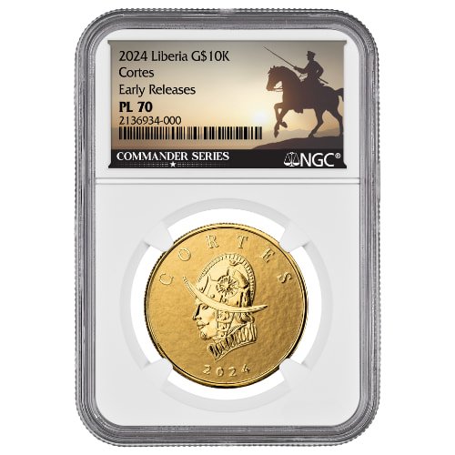 gsc24cortesngcms70 1 2024 sc gold commander series cortes ngc ms 70 1 oz coin obverse.jpg gsc24cortesngcms70 1 2024 sc gold commander series cortes ngc ms 70 1 oz coin obverse.jpg