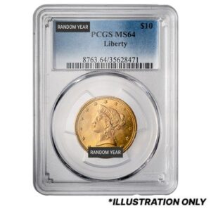 gus10libertypcgsms64 04838 us gold liberty 10 pcgs ms 64 random year obverse.jpg