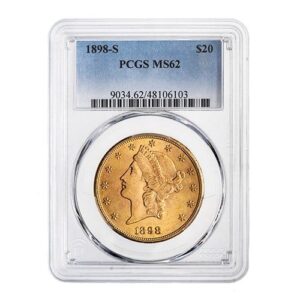 gus20liberty1898spcgsms62 09675 1898 s us gold liberty double eagle 20 coin pcgs ms 62 front.jpg