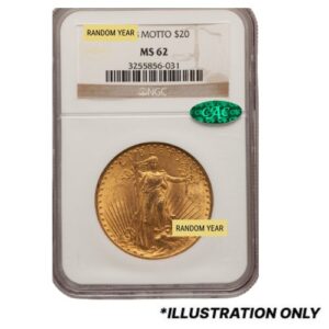 gus20stgaudngcms62cac 09675 us gold st. gauden double eagle 20 coin ngc ms 62 motto w cac label random year front.jpg