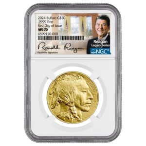 gus24buffngcms70fdoireagan 1 2024 us gold eagle ngc ms 70 first day of issue reagan label 1 oz coin front.jpg