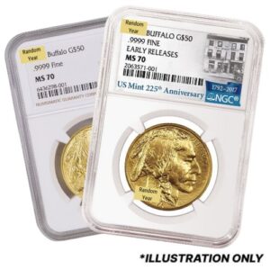 gusbuffngcms70 1 random year us gold buffalo 1 oz coin ngc ms 70 obverse.jpg