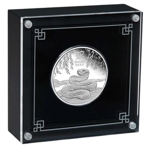 spe25lunarsnake 1p 2025 pe silver lunar year of the snake 1 oz proof coin w box and coa openbox.jpg spe25lunarsnake 1p 2025 pe silver lunar year of the snake 1 oz proof coin w box and coa openbox.jpg