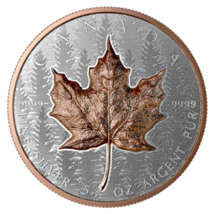 src25maplerosegolduhr 5rp 2025 rc silver maple ultra high relief 5 oz reverse proof rose gold plating obv rev.png