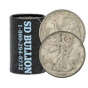 sus90walklibhalfauxf 10face 10 face walking liberty half dollar au xf main.jpg