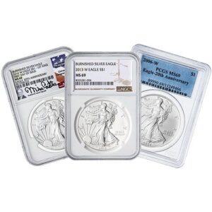 susasesp69 1b us silver eagle ngc pcgs ms sp 69 1 oz burnished coin random year front.jpg