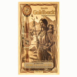zaunoteidaho 0005 gold aurum 24k idaho 1 2 goldback note front.png